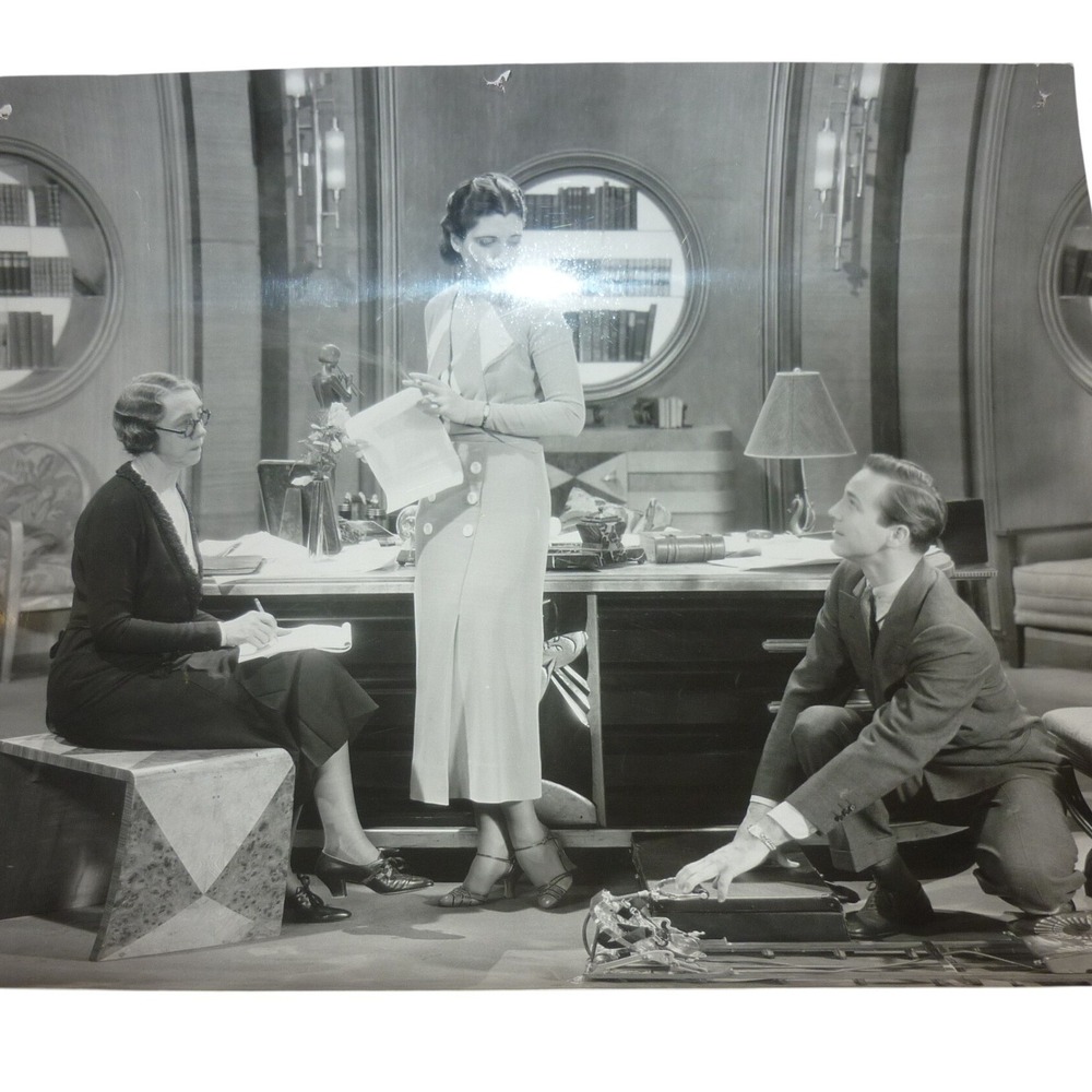 Vintage 1932 Kay Francis Ronald Colman Cynara Photo Art Deco Office Movie Still